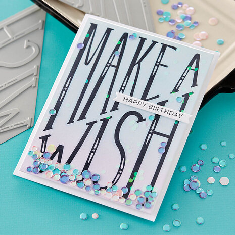 Spellbinders Diagonal Make a Wish Press Plate (BP-037) (OUTLET) Spellbinders Diagonal Make a Wish Press Plate (BP-037) (OUTLET)