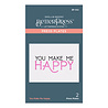 Spellbinders You Make Me Happy Press Plate (BP-042) (OUTLET) Spellbinders You Make Me Happy Press Plate (BP-042) (OUTLET)