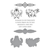 Spellbinders Let's Chat Soon Icons Press Plate & Die Set (BP-043) (OUTLET)