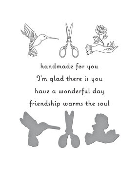 Spellbinders Handmade for You Icons Press Plate & Die Set (BP-044) (OUTLET)