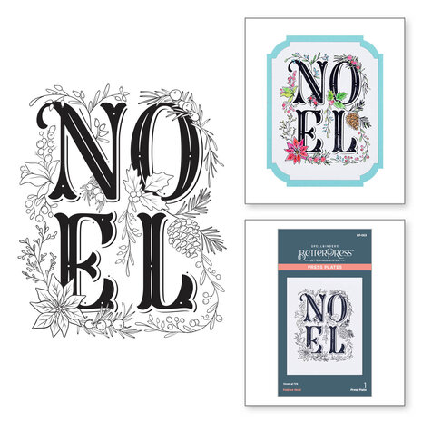 Spellbinders Festive Noel Press Plate (BP-053) (OUTLET)
