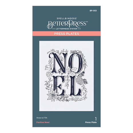 Spellbinders Festive Noel Press Plate (BP-053) (OUTLET)