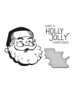 Spellbinders Holly Jolly Santa Press Plate & Die Set (BP-054) (OUTLET) Spellbinders Holly Jolly Santa Press Plate & Die Set (BP-054) (OUTLET)