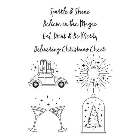 Spellbinders Christmas Icons Press Plate (BP-074) (OUTLET)