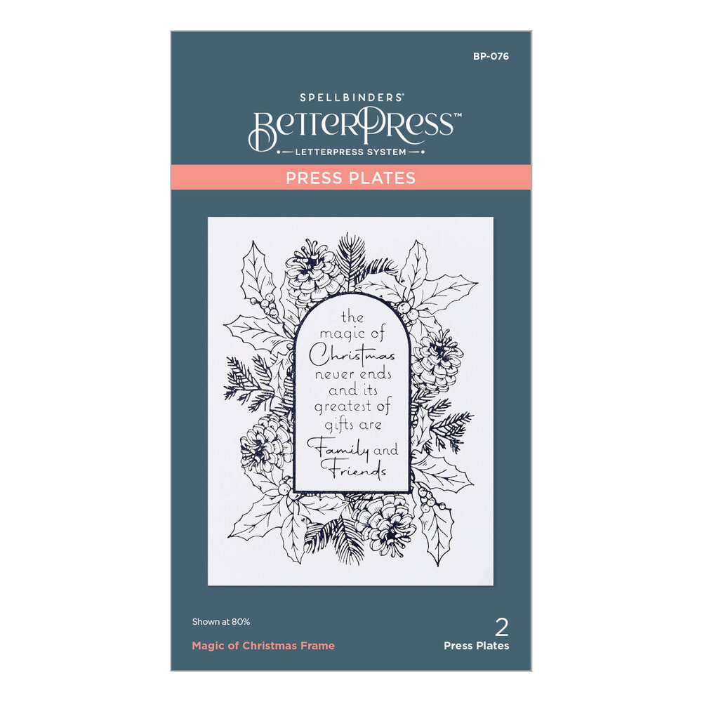 Spellbinders Magic of Christmas Frame Press Plates (BP-076) (OUTLET)