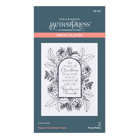 Spellbinders Magic of Christmas Frame Press Plates (BP-076) (OUTLET)
