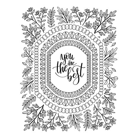 Spellbinders Mirrored Arch Nested Sprigs Press Plate (BP-112) (OUTLET)