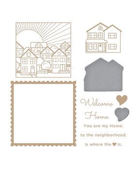 Spellbinders You are My Home Glimmer Hot Foil Plate & Die (GLP-283) (OUTLET) Spellbinders You are My Home Glimmer Hot Foil Plate & Die (GLP-283) (OUTLET)