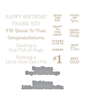 Spellbinders We Dance Glimmer Sentiments Glimmer Hot Foil Plate & Die (GLP-312) (OUTLET) Spellbinders We Dance Glimmer Sentiments Glimmer Hot Foil Plate & Die (GLP-312) (OUTLET)