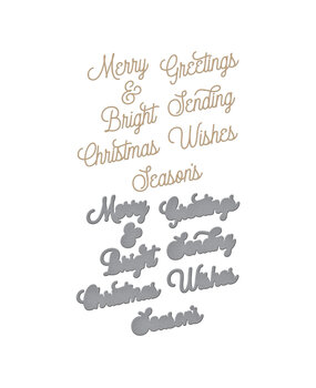 Spellbinders Merry Glimmer Sentiments Glimmer Hot Foil Plate & Die (GLP-346) (OUTLET) Spellbinders Merry Glimmer Sentiments Glimmer Hot Foil Plate & Die (GLP-346) (OUTLET)