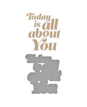 Spellbinders Glimmering All About You Hot Foil Plate & Die Set (GLP-389) (OUTLET) Spellbinders Glimmering All About You Hot Foil Plate & Die Set (GLP-389) (OUTLET)