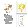 Spellbinders Glimmering All About You Hot Foil Plate & Die Set (GLP-389) (OUTLET) Spellbinders Glimmering All About You Hot Foil Plate & Die Set (GLP-389) (OUTLET)