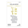 Spellbinders Glimmering All About You Hot Foil Plate & Die Set (GLP-389) (OUTLET) Spellbinders Glimmering All About You Hot Foil Plate & Die Set (GLP-389) (OUTLET)