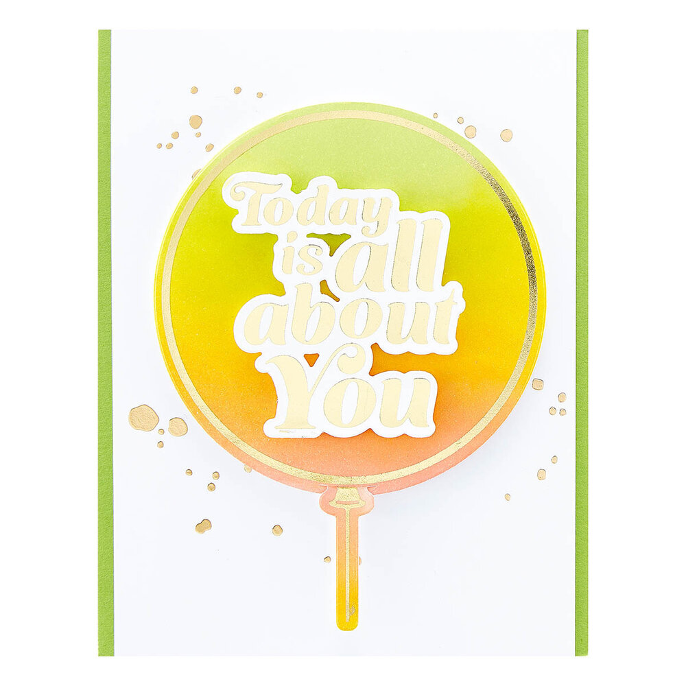 Spellbinders Glimmering All About You Hot Foil Plate & Die Set (GLP-389) (OUTLET) Spellbinders Glimmering All About You Hot Foil Plate & Die Set (GLP-389) (OUTLET)