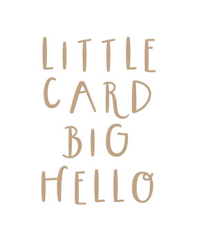 Spellbinders Little Card Big Hello Glimmer Hot Foil Plate (GLP-402) (OUTLET)