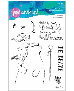 Spellbinders Brave Bear Clear STamps (JDS-049) (OUTLET)