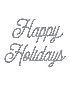 Spellbinders Classic Happy Holidays Etched Dies (S1-096) (OUTLET)