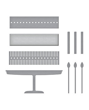 Spellbinders Stitched Fringe Cake Etched Dies (S3-452) (OUTLET) Spellbinders Stitched Fringe Cake Etched Dies (S3-452) (OUTLET)