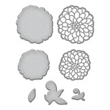 Spellbinders Darling Dahlias Etched Dies (S3-470) (OUTLET)