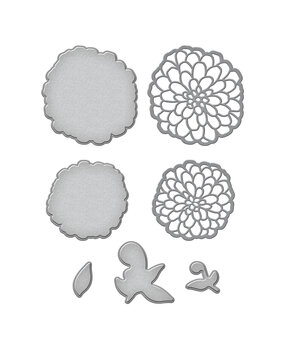 Spellbinders Darling Dahlias Etched Dies (S3-470) (OUTLET) Spellbinders Darling Dahlias Etched Dies (S3-470) (OUTLET)