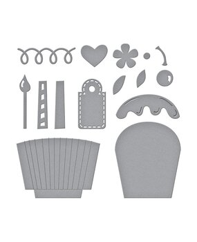 Spellbinders Party Cupcake Pocket Etched Dies (S4-1097) (OUTLET) Spellbinders Party Cupcake Pocket Etched Dies (S4-1097) (OUTLET)