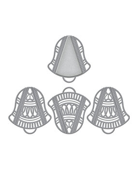 Spellbinders Silver Bells Dimensional Doily Etched Dies (S4-1130) (OUTLET) Spellbinders Silver Bells Dimensional Doily Etched Dies (S4-1130) (OUTLET)
