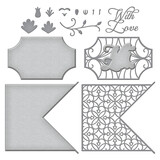 Spellbinders With Love Regalia Card Builder Etched Dies (S5-492) (OUTLET)