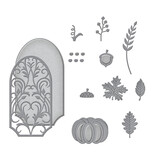 Spellbinders Fall Label Motifs Etched Dies (S5-519) (OUTLET)