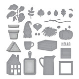 Spellbinders Tiered Tray decor Etched Dies (S5-547) (OUTLET)