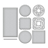 Spellbinders Scalloped Symphony Notecard Etched Dies (S6-177) (OUTLET)