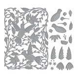 Spellbinders Delicate Floral Hummingbirds Etched Dies (S7-230) (OUTLET)