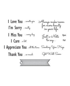 Spellbinders Just a Note Sentiments & Tag Stamp & Die Set (SDS-169) (OUTLET) Spellbinders Just a Note Sentiments & Tag Stamp & Die Set (SDS-169) (OUTLET)
