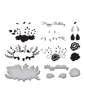 Spellbinders Lyrical Layered Florals Stamp & Die Set (SDS-170) (OUTLET) Spellbinders Lyrical Layered Florals Stamp & Die Set (SDS-170) (OUTLET)