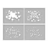 Spellbinders Layered Floral For You Stencils (STN-050) (OUTLET)
