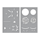 Spellbinders Snowflake Ornaments Stencil (STN-065) (OUTLET)