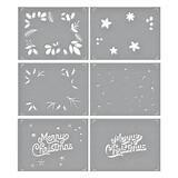 Spellbinders Layered Merry Christmas Foliage Stencils (STN-068) (OUTLET)