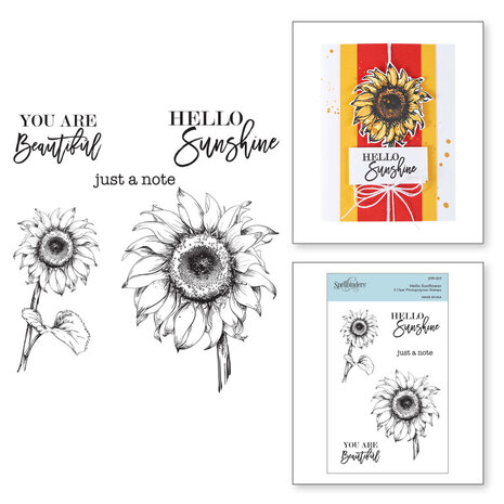 Spellbinders Hello Sunflower Clear Stamp (STP-017) (OUTLET) Spellbinders Hello Sunflower Clear Stamp (STP-017) (OUTLET)