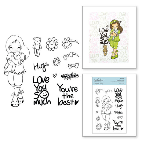 Spellbinders Darling Hugs Clear Stamp (STP-040) (OUTLET) Spellbinders Darling Hugs Clear Stamp (STP-040) (OUTLET)