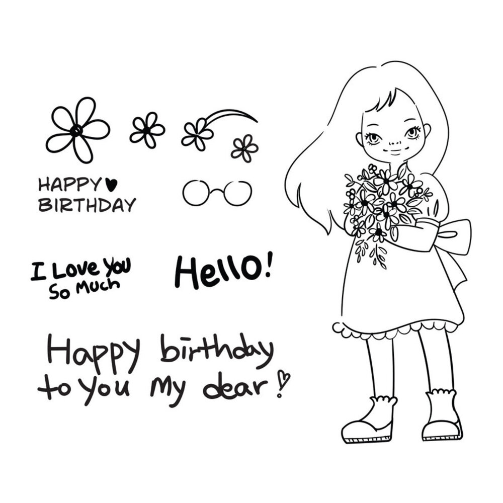 Spellbinders Darling Bouquet Clear Stamp (STP-042) (OUTLET) Spellbinders Darling Bouquet Clear Stamp (STP-042) (OUTLET)