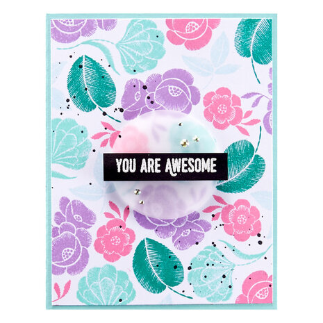 Spellbinders Embroidery Flowers Clear Stamp (STP-053) (OUTLET) Spellbinders Embroidery Flowers Clear Stamp (STP-053) (OUTLET)