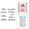 Spellbinders Simple Sentiments Clear Stamp (STP-054) (OUTLET) Spellbinders Simple Sentiments Clear Stamp (STP-054) (OUTLET)