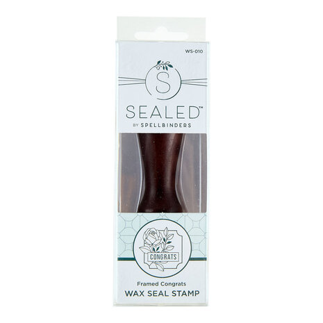 Spellbinders Framed Congrats Wax Seal Stamp (WS-010) (OUTLET)