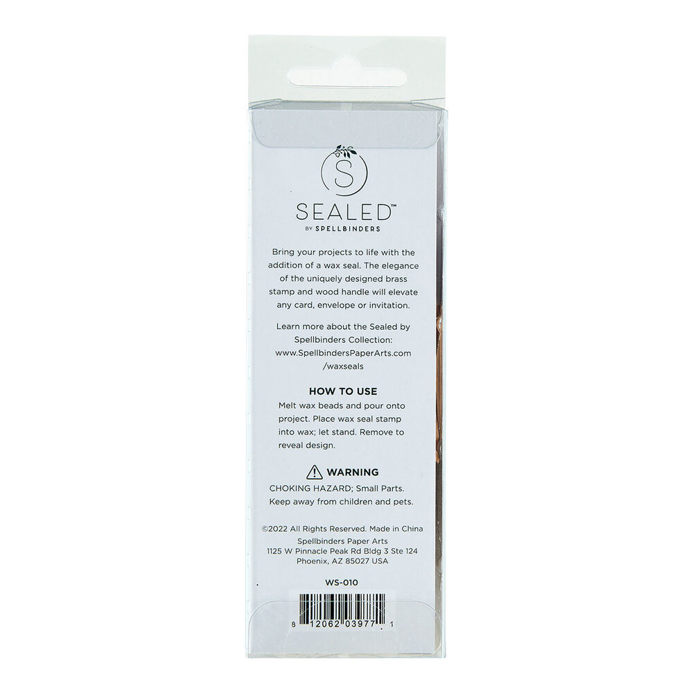 Spellbinders Framed Congrats Wax Seal Stamp (WS-010) (OUTLET)
