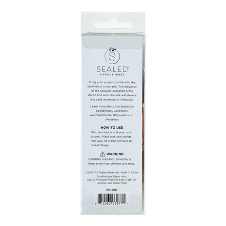 Spellbinders Framed Congrats Wax Seal Stamp (WS-010) (OUTLET)