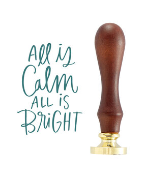 Spellbinders All Is Calm Wax Seal Stamp (WS-096) (OUTLET) Spellbinders All Is Calm Wax Seal Stamp (WS-096) (OUTLET)