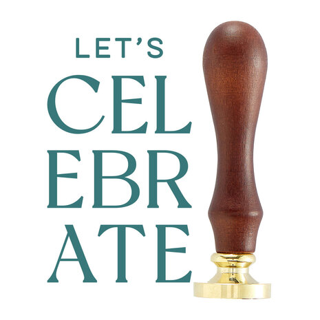 Spellbinders Let's Celebrate Wax Seal Stamp (WS-120) (OUTLET) Spellbinders Let's Celebrate Wax Seal Stamp (WS-120) (OUTLET)