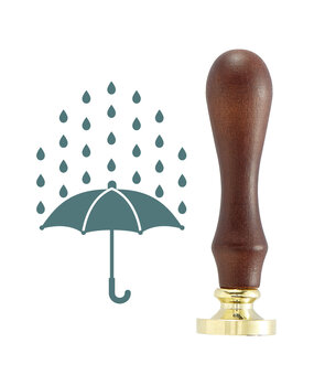 Spellbinders Falling Raindrops Wax Seal Stamp (WS-133) (OUTLET) Spellbinders Falling Raindrops Wax Seal Stamp (WS-133) (OUTLET)