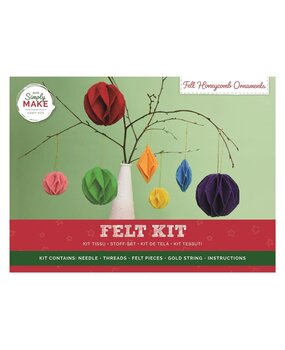 Simply Make Felt Kit Felt Honeycomb Ornaments (7pcs) (DSM 106106) (OUTLET) Simply Make Felt Kit Felt Honeycomb Ornaments (7pcs) (DSM 106106) (OUTLET)