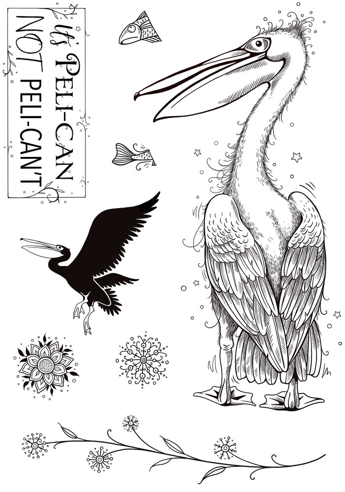 Pink Ink Designs Pelican A5 Clear Stamp (PI164) (OUTLET) Pink Ink Designs Pelican A5 Clear Stamp (PI164) (OUTLET)