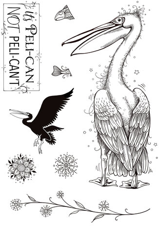 Pink Ink Designs Pelican A5 Clear Stamp (PI164) (OUTLET) Pink Ink Designs Pelican A5 Clear Stamp (PI164) (OUTLET)